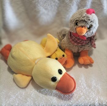 Lot peluches canard