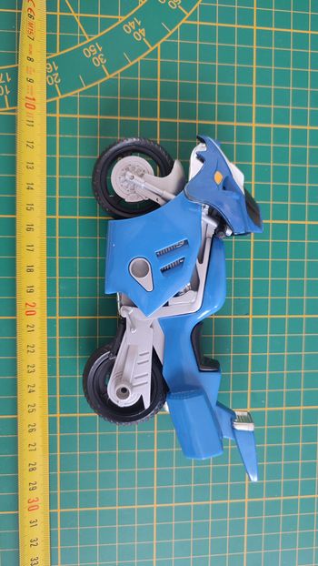Jouet ancien vintage dans l'état Moto Power Rangers bleue 1993 Bandai #SP
