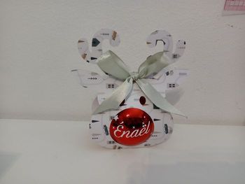 Boule de Noël personnalisé avec boîte modèle renne