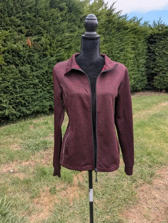Veste de sport, bordeaux, taille L - photo numéro 3