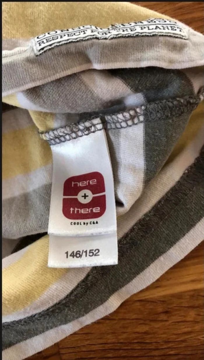 🤩10 ans 11 ans 12 ans here and there superbe tee shirt en coton bio - photo numéro 8