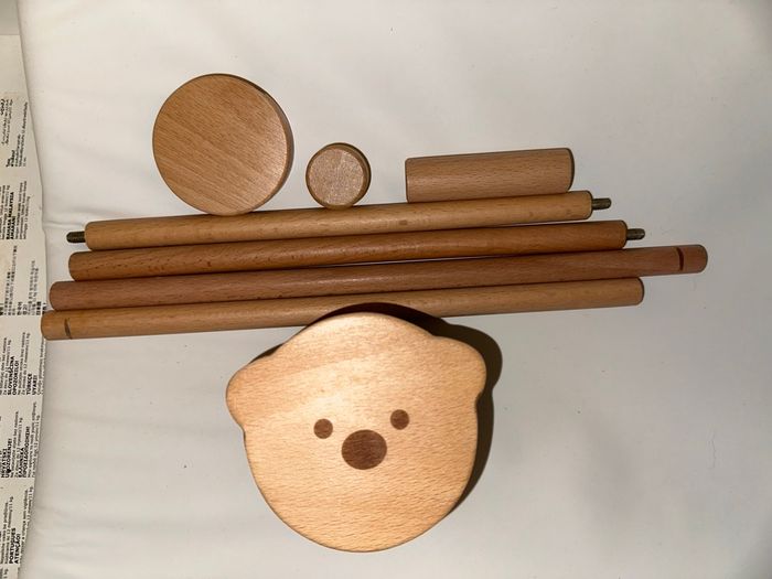 Support en bois pour mobile