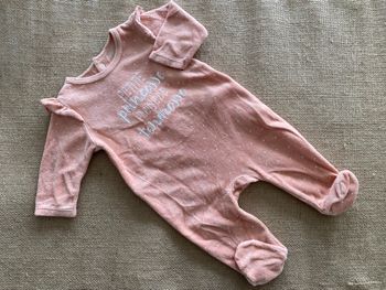 Pyjama rose Petite princesse pleine de tendresse 3 mois Gémo