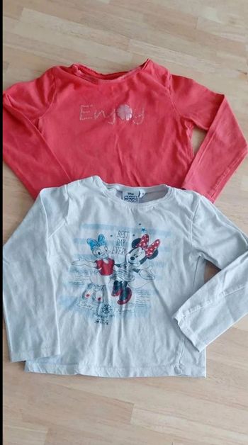 Lot de  2  tee-shirts  manches longues  Fille  T  3ans