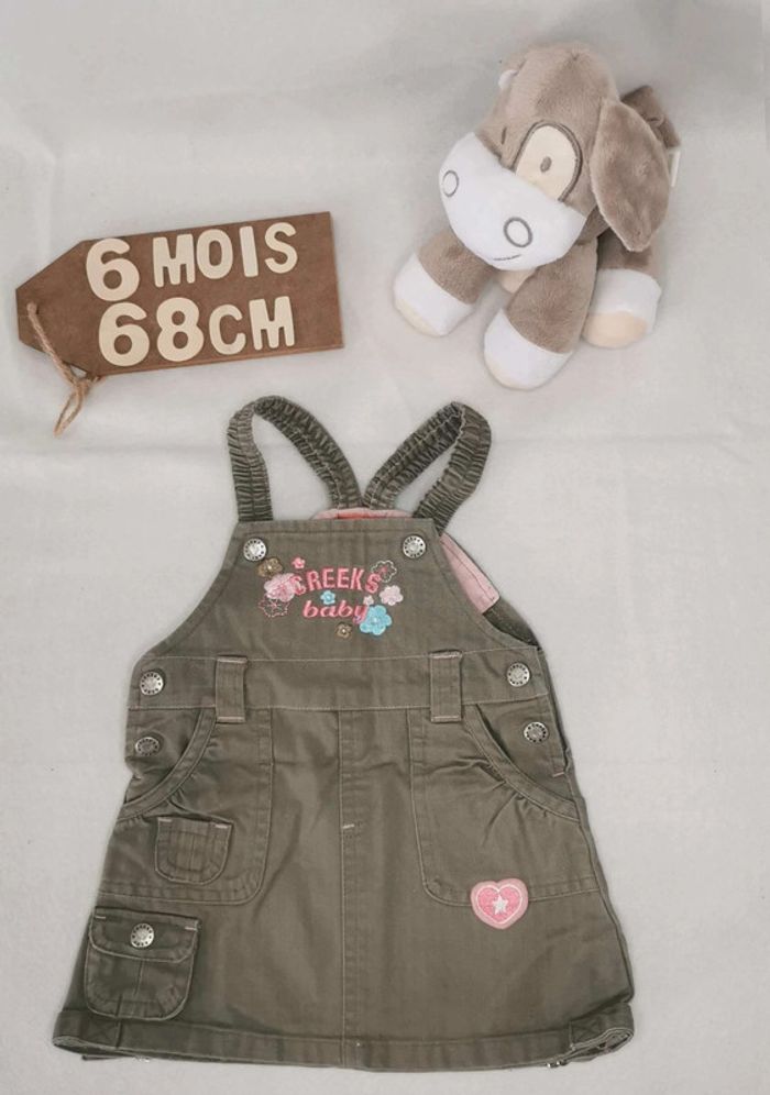 Robe 👣 creeks, en jean 6mois/67cm