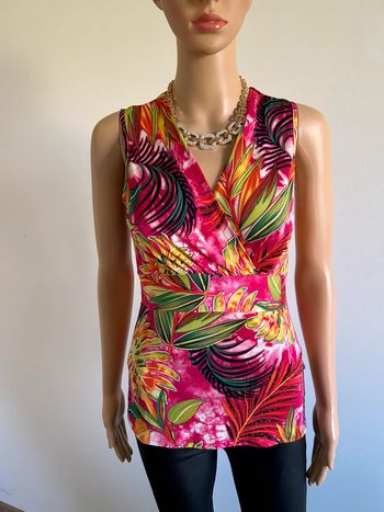 Haut multicolore sans manches Morgan taille S jamais porté