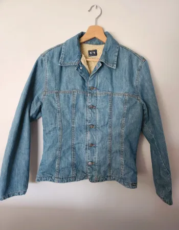 veste en jean fournée chaude blouson en jean bleu STK taille 38 excellent état