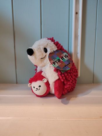 Deglingos Les Ptipotos Peluche hérisson Piktou maman et son bébé Betterave