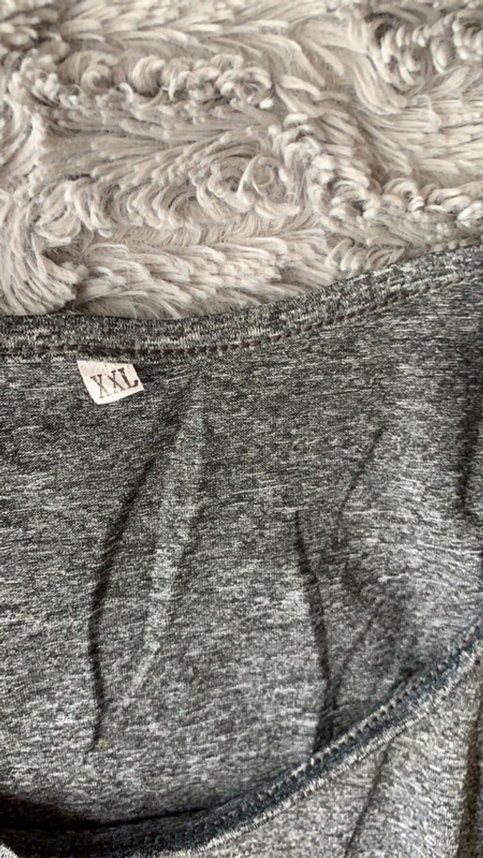 Haut manches longues gris taille xxl - photo numéro 2