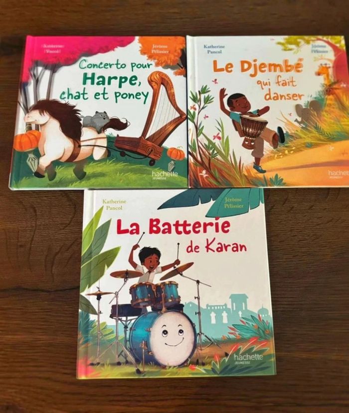 Lot de 3 livres thème musique