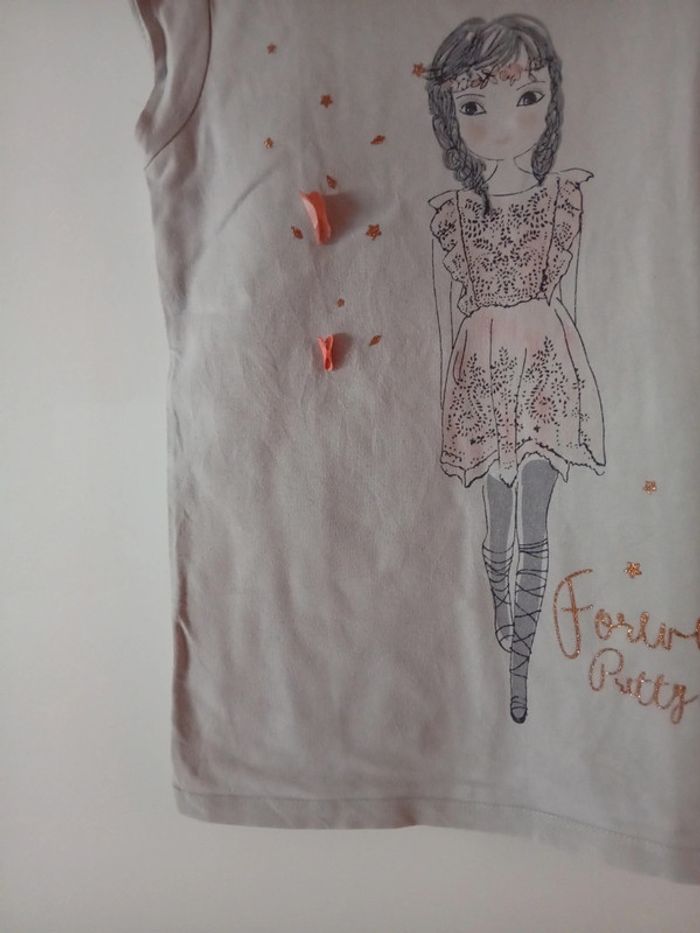 Beau Tee-shirt blanc  10 ans - photo numéro 6