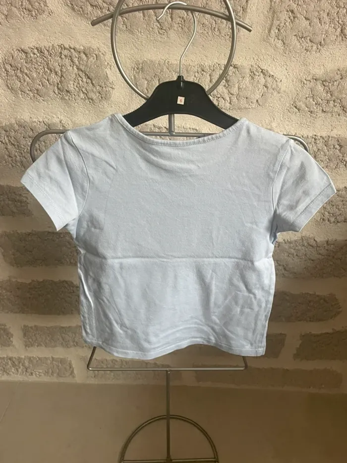 Tee shirt fille 6 ans bleu sequin réversible poisson - photo numéro 2