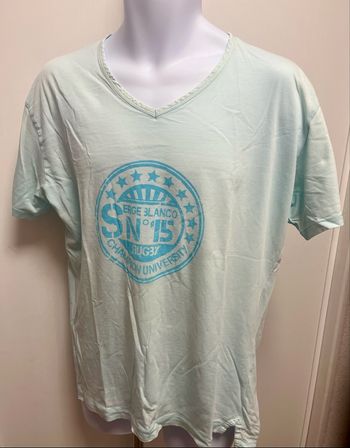 TEE shirt bleu Serge blanco 