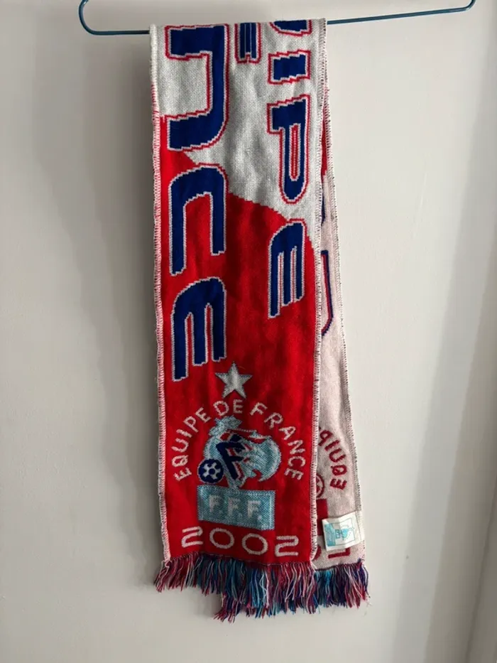 Écharpe vintage Équipe de France FFF 2002 - photo numéro 2