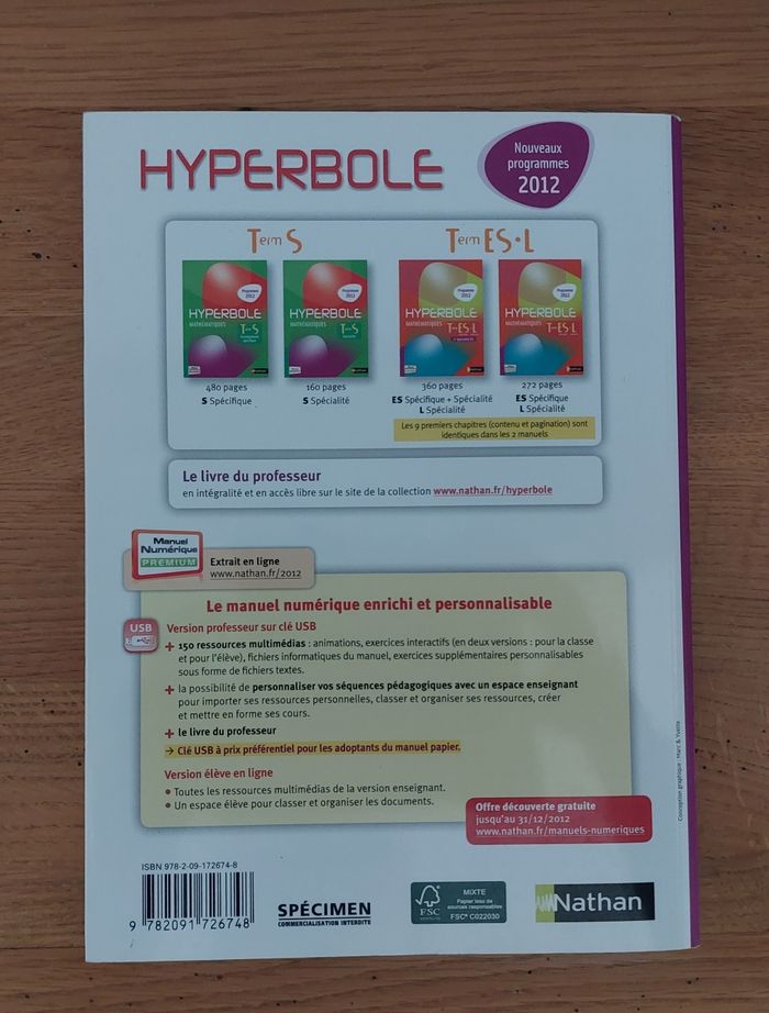 Mathématiques Term ES L + spécialités ES - photo numéro 6