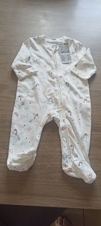 Pyjama licorne 3 mois