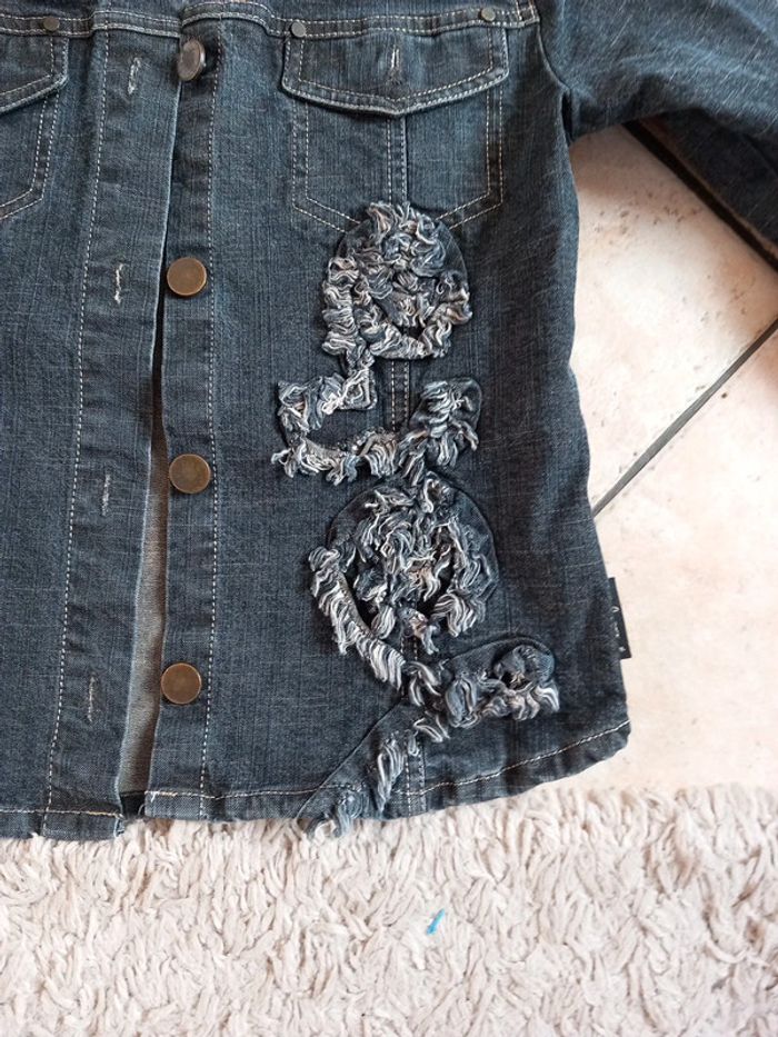🎀veste jeans noir T36 - photo numéro 3