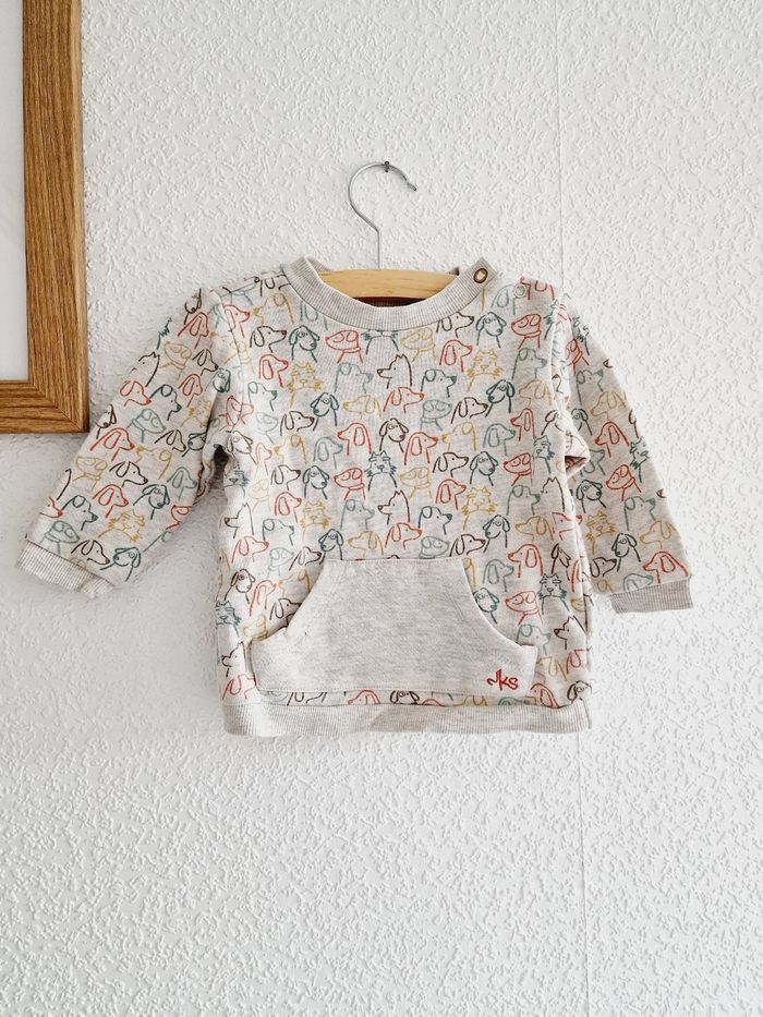 Noukie's - Ensemble sweat manches + pantalon velours (12 mois) - photo numéro 3