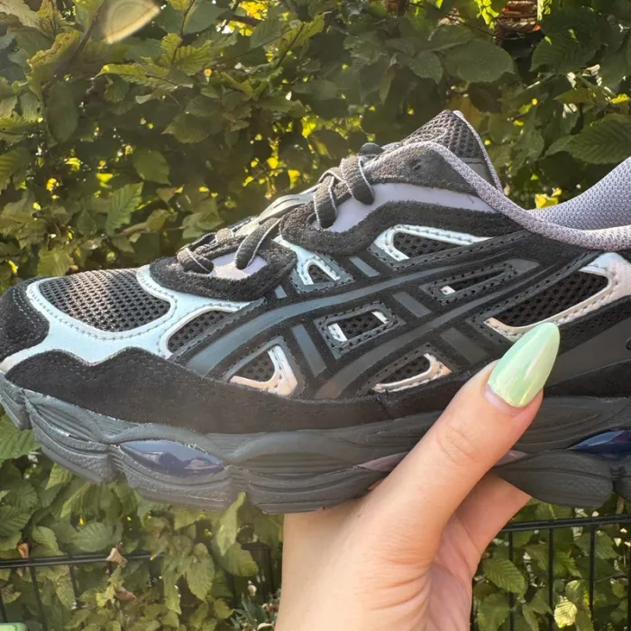 Asics Gel NYC - Black Purple Graphite grey - Violet noir - Taille 38 - photo numéro 6