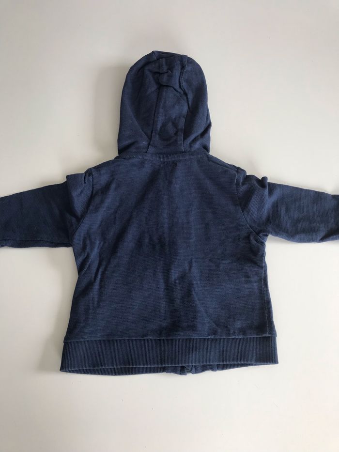 Sweat bébé zippé à capuche GRRR 6M - photo numéro 3