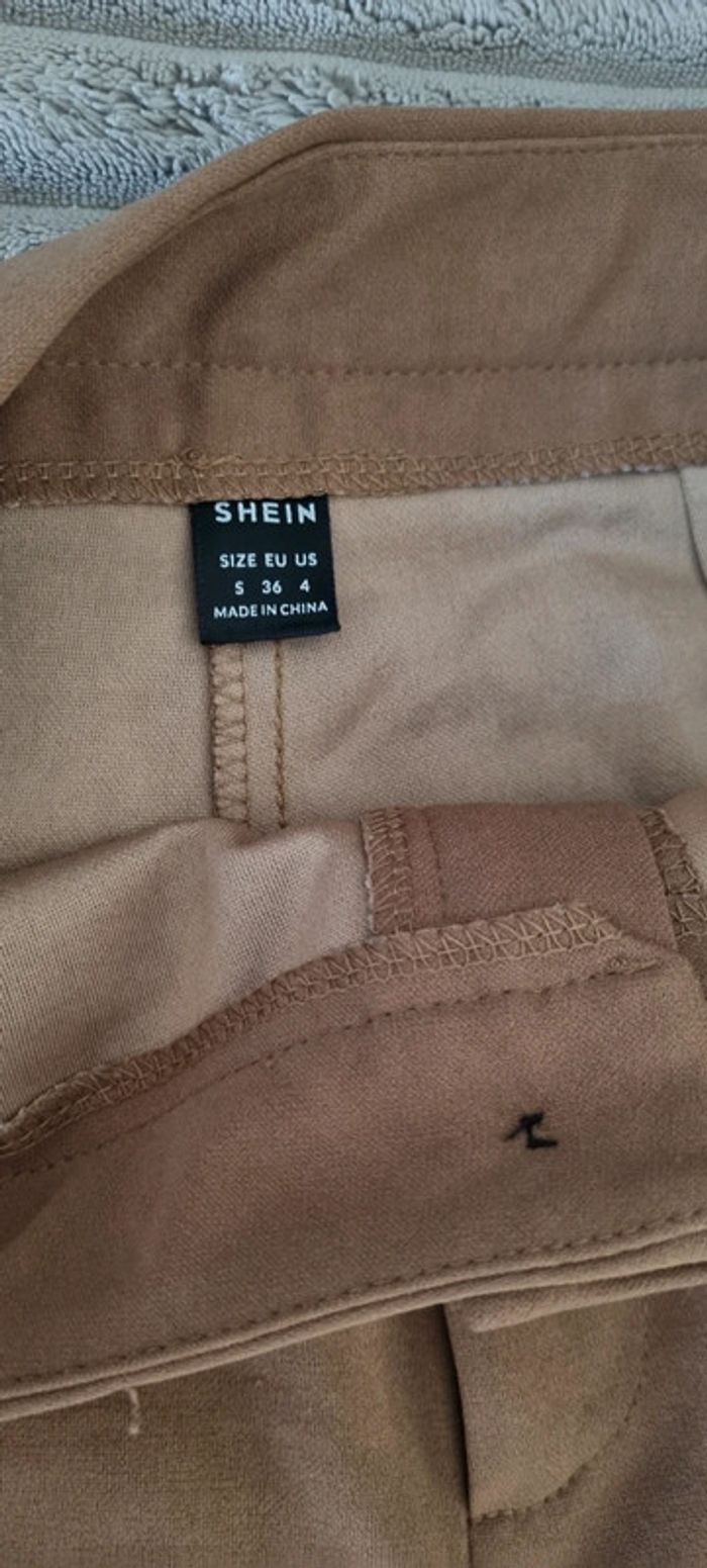 Pantalon beige foncé/marron - photo numéro 2