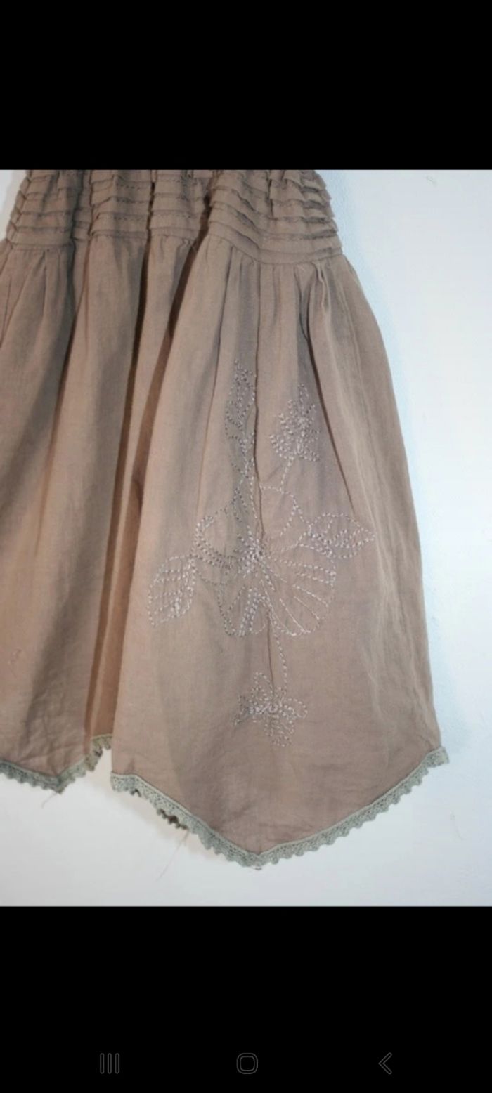 Robe à bretelles marron Mystic taille 3 ans - photo numéro 4