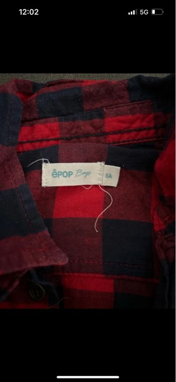 Chemise manches longue 6ans
