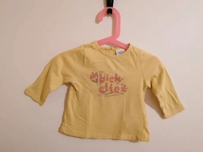 Lot tape à l œil  Tee-shirt manches longues et jean 6 mois - photo numéro 5