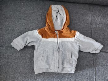 Sweat zippé à capuche garçon 9 mois
