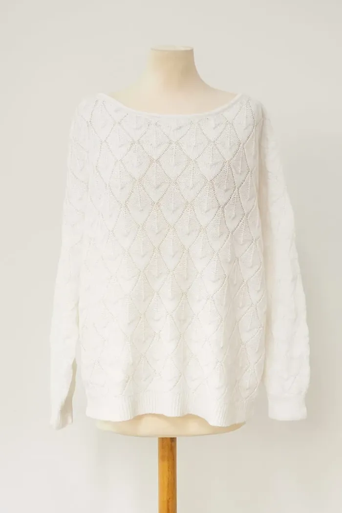 Pull blanc Shein Taille M - photo numéro 2