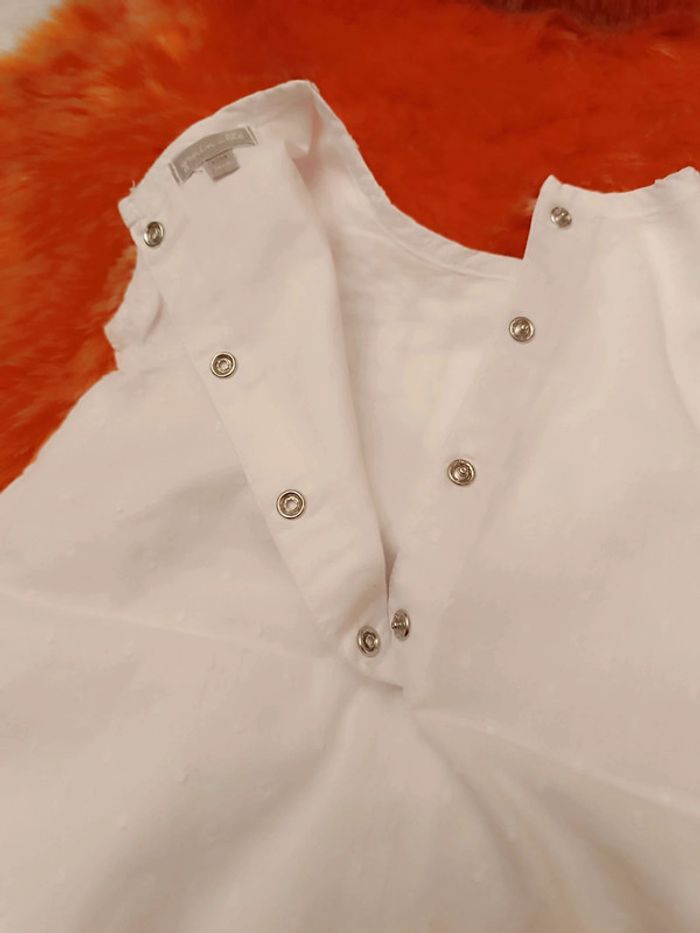 Robe blanche à manches courtes T. 12 mois Grain de blé - photo numéro 8