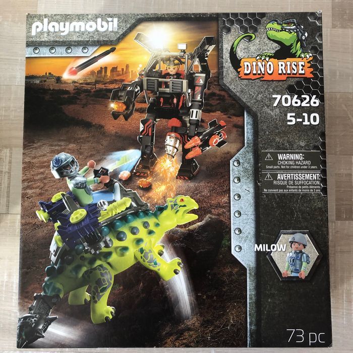 Playmobil dino rise Saichania et Robot soldat