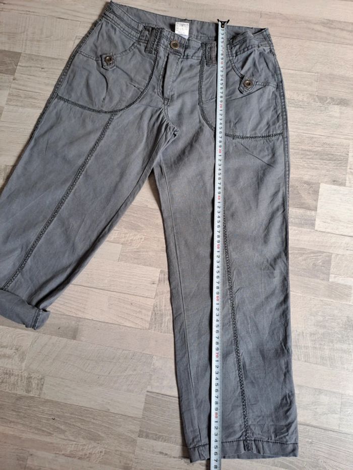 Pantacourt transformable lin taille 38 - photo numéro 6