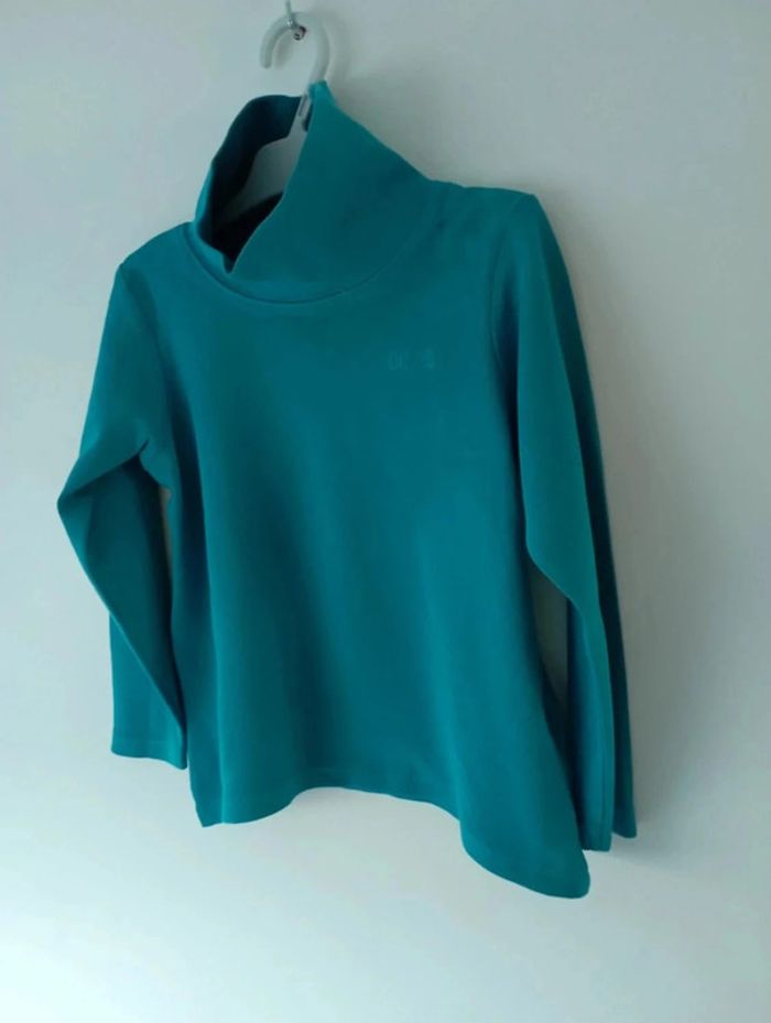 T-shirt col roulé bleu turquoise 5 ans Orchestra - photo numéro 2