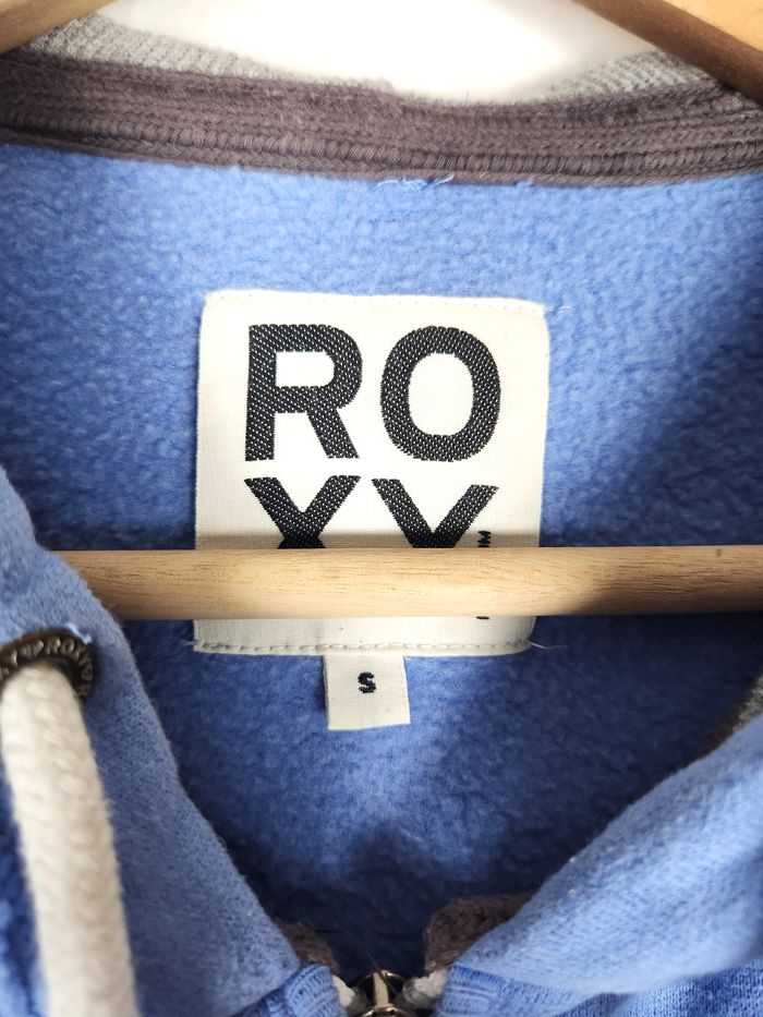 Sweat à Capuche Zippé Roxy Femme Bleu - Taille S - photo numéro 3