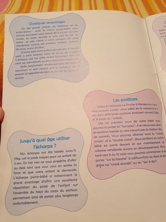 Écharpe de portage - la poche à kangourou 4,70m - porte bébé - photo numéro 4