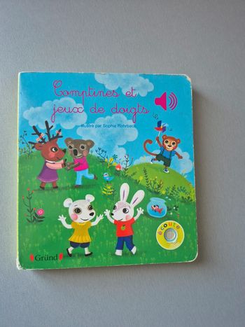 Livre comptines et jeux de doigts