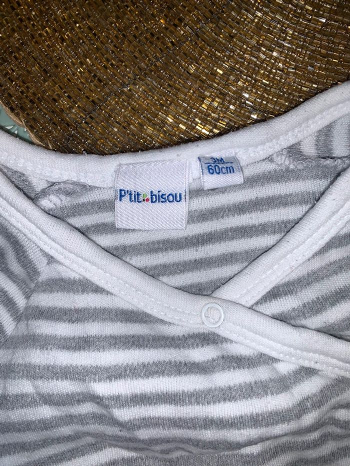 Bodies garçon lot de deux 3 mois petit beguin - photo numéro 4