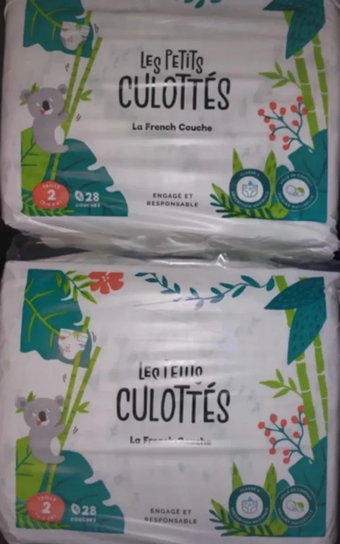 2 paquets de couches T2