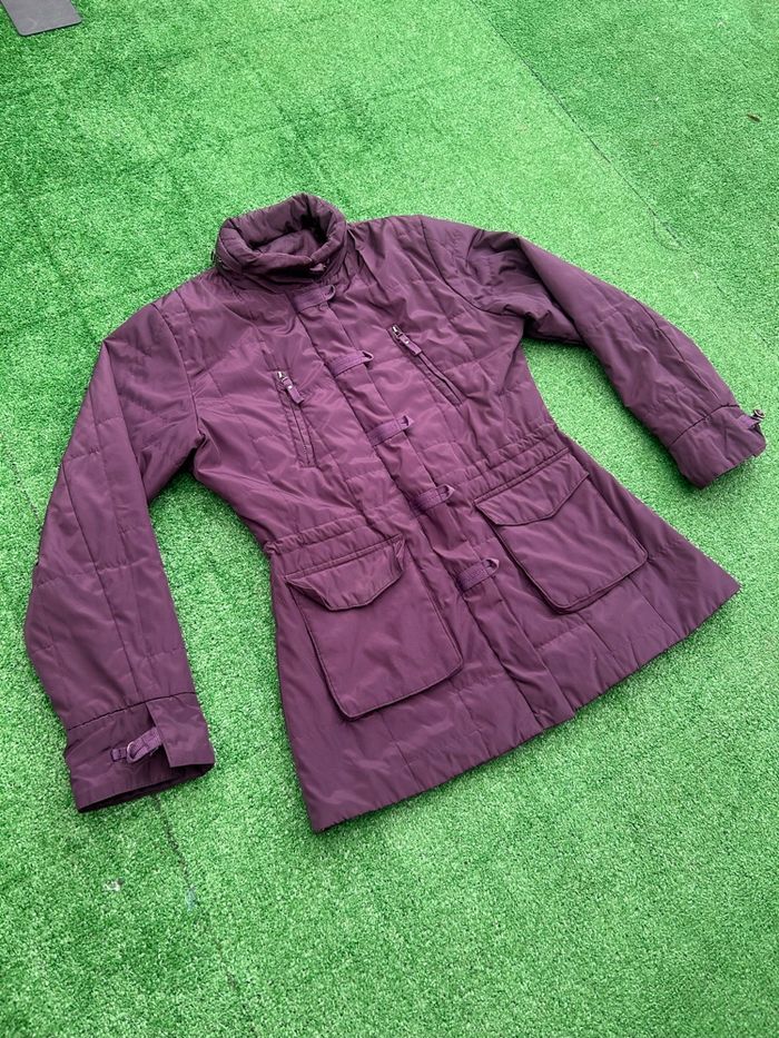 Veste matelassée prune imperméable taille M femme - photo numéro 2