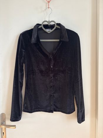 Chemise effet velour