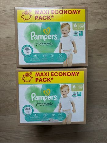 124 couches Pampers harmonie taille 6
