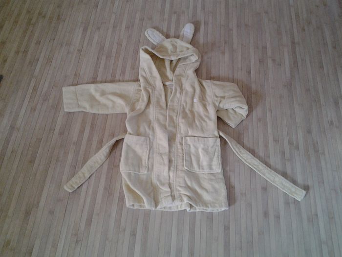 Peignoir jaune garçon 24 mois