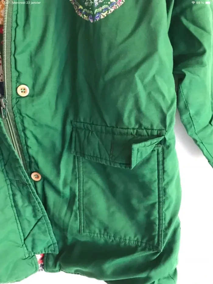 Doudoune verte sapin 8 ans - photo numéro 4