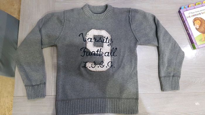 Pull gris Garçon