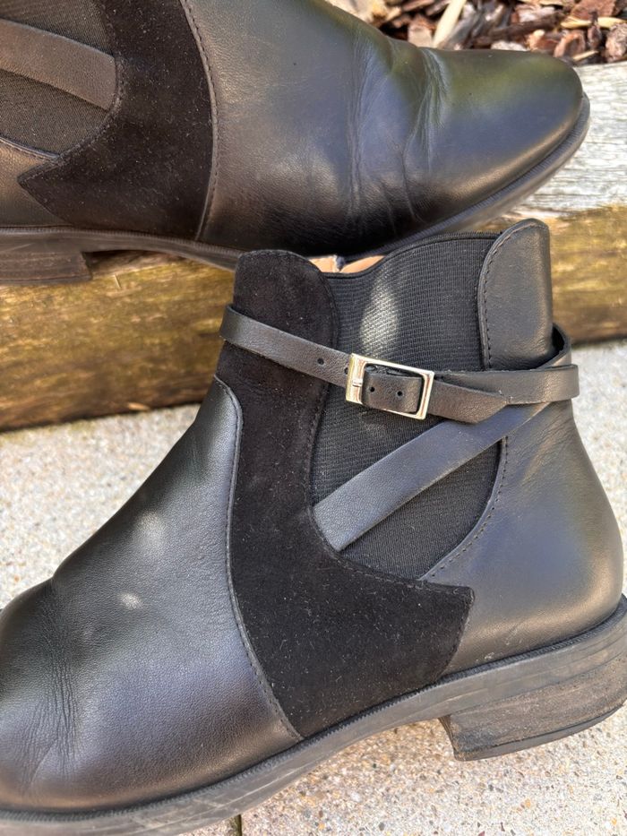 Boots botines femme pointure 37 cuir Eram flex - photo numéro 5