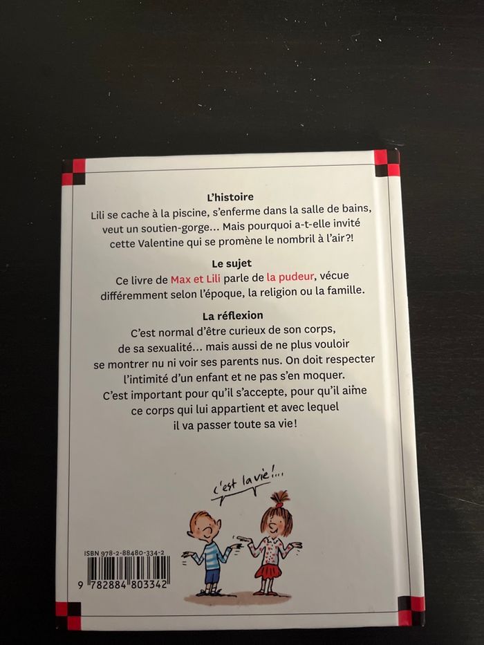 Lot 3 livres Lili et Max (solitude, pudeur, injustice) - photo numéro 3