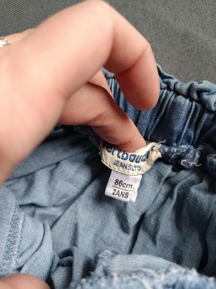 Jupe en jean souple 💕 Taille 2 ans - photo numéro 5