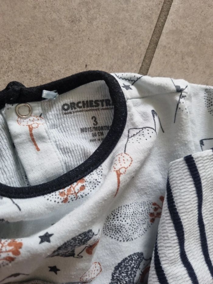 Lot tee shirt epais /pull 3 mois - photo numéro 8