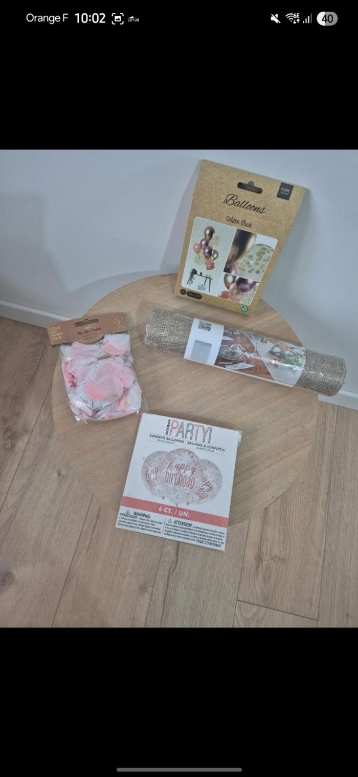 Ensemble décoration d'anniversaire